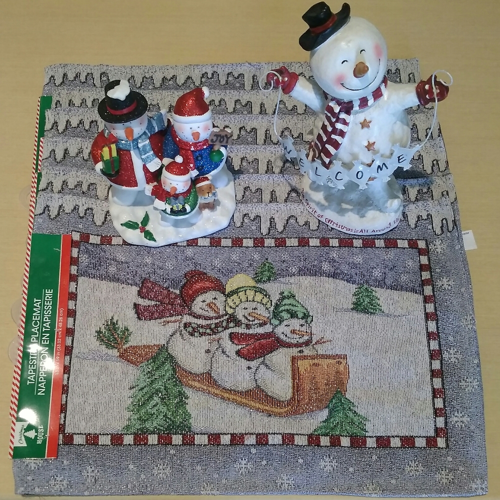 NWT!!!  Snowman Set